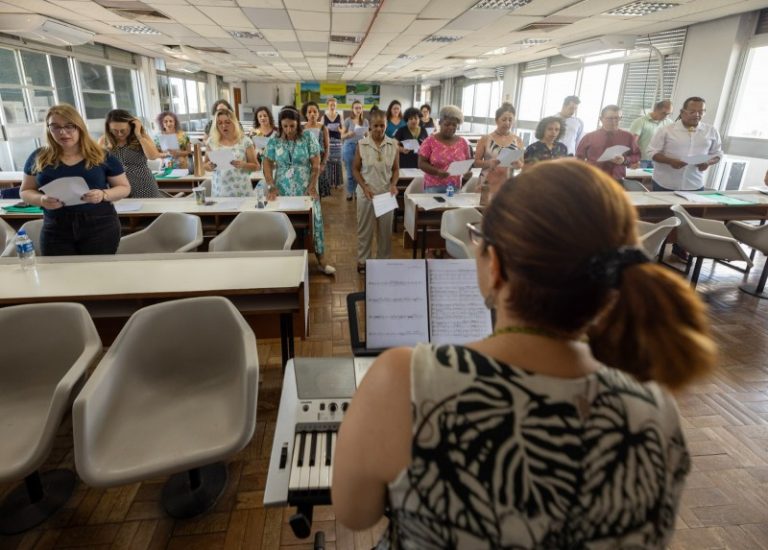 Aula inaugural marca retomada do Coral do Servidor do Estado do Rio Grande do Sul