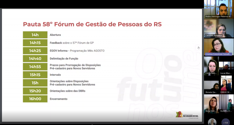 Fórum de Gestão de Pessoas do RS chega à 58ª edição