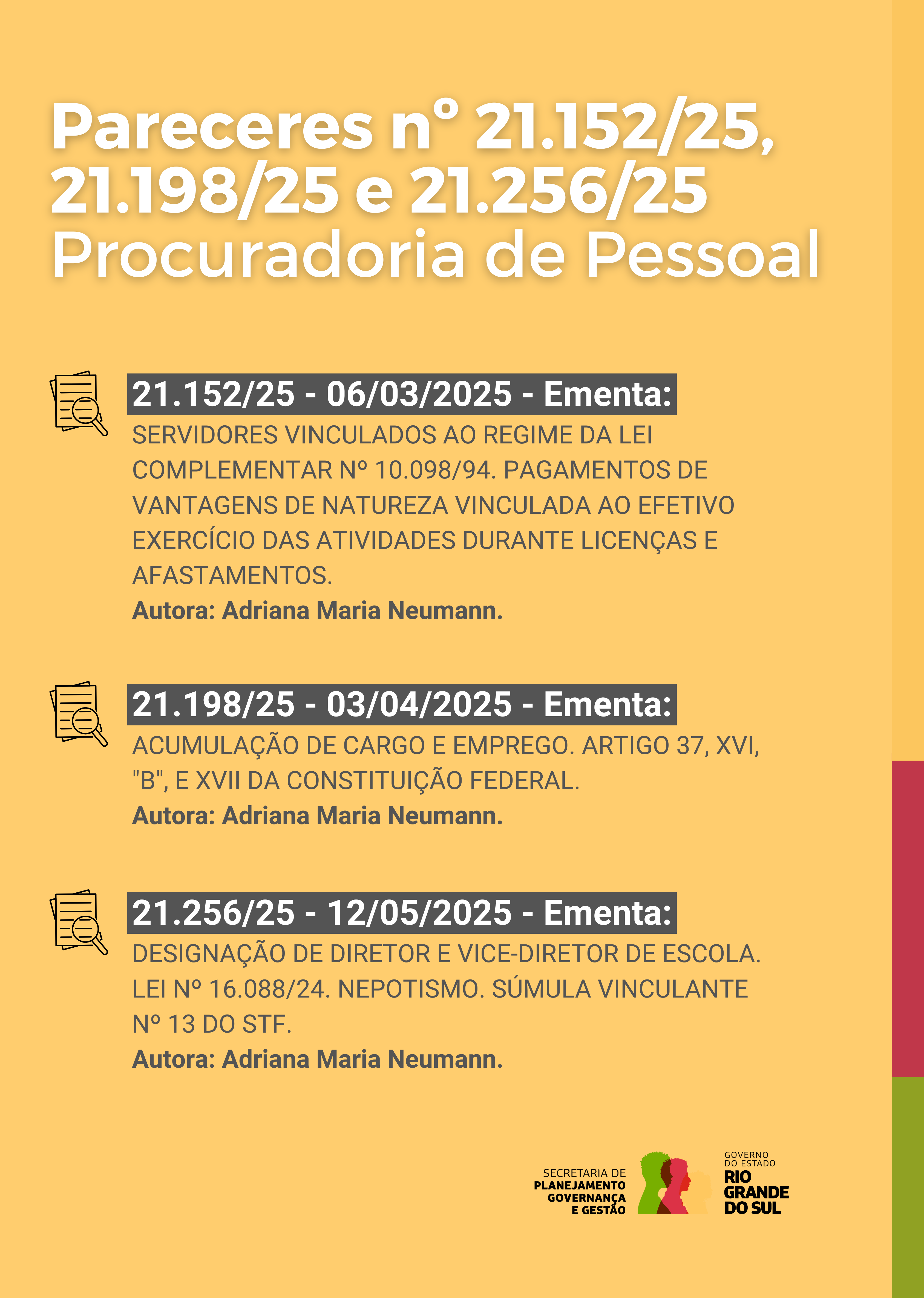Pareceres 21125 21198 e 21256