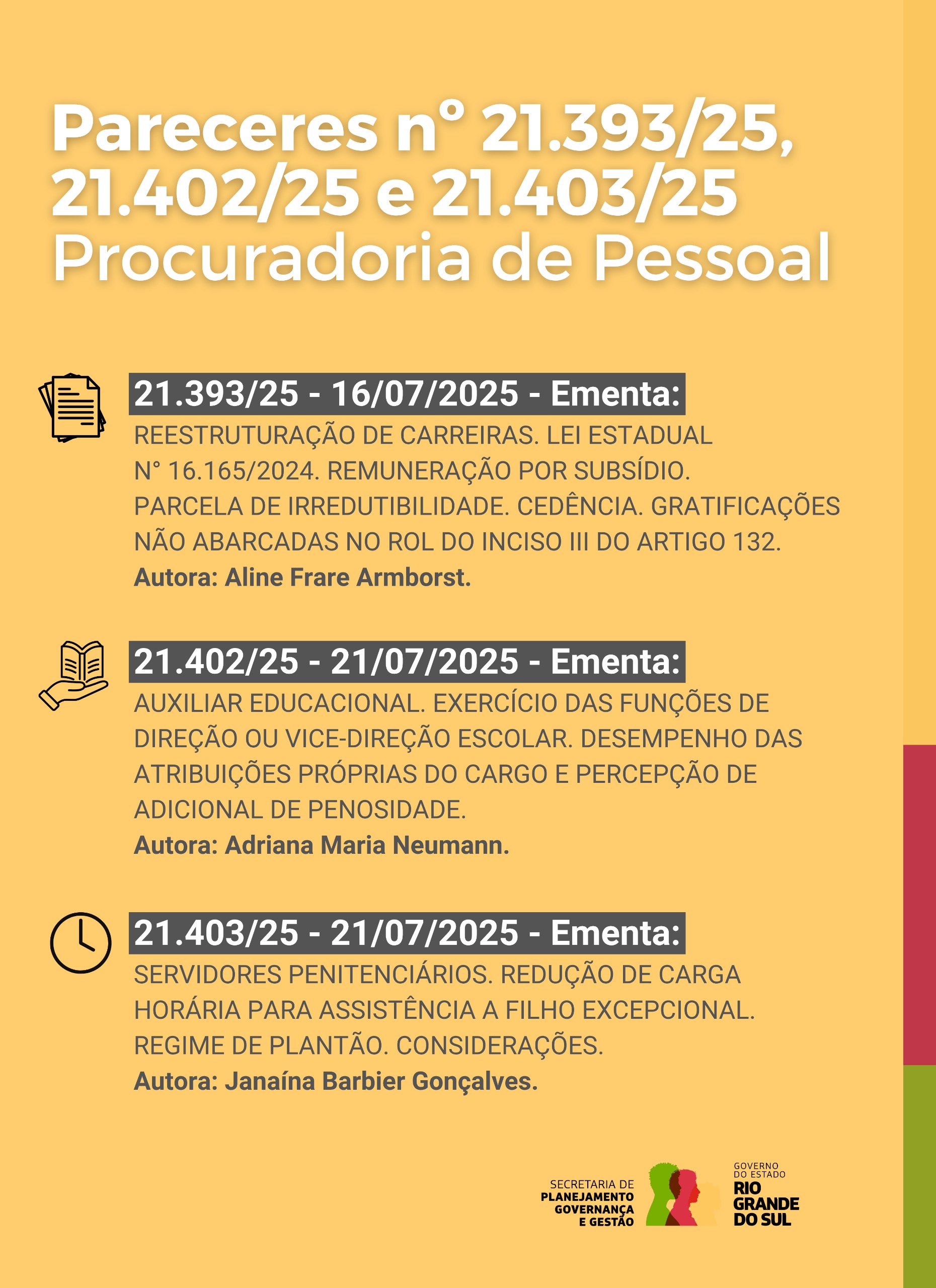 Pareceres 21393 21402 21403