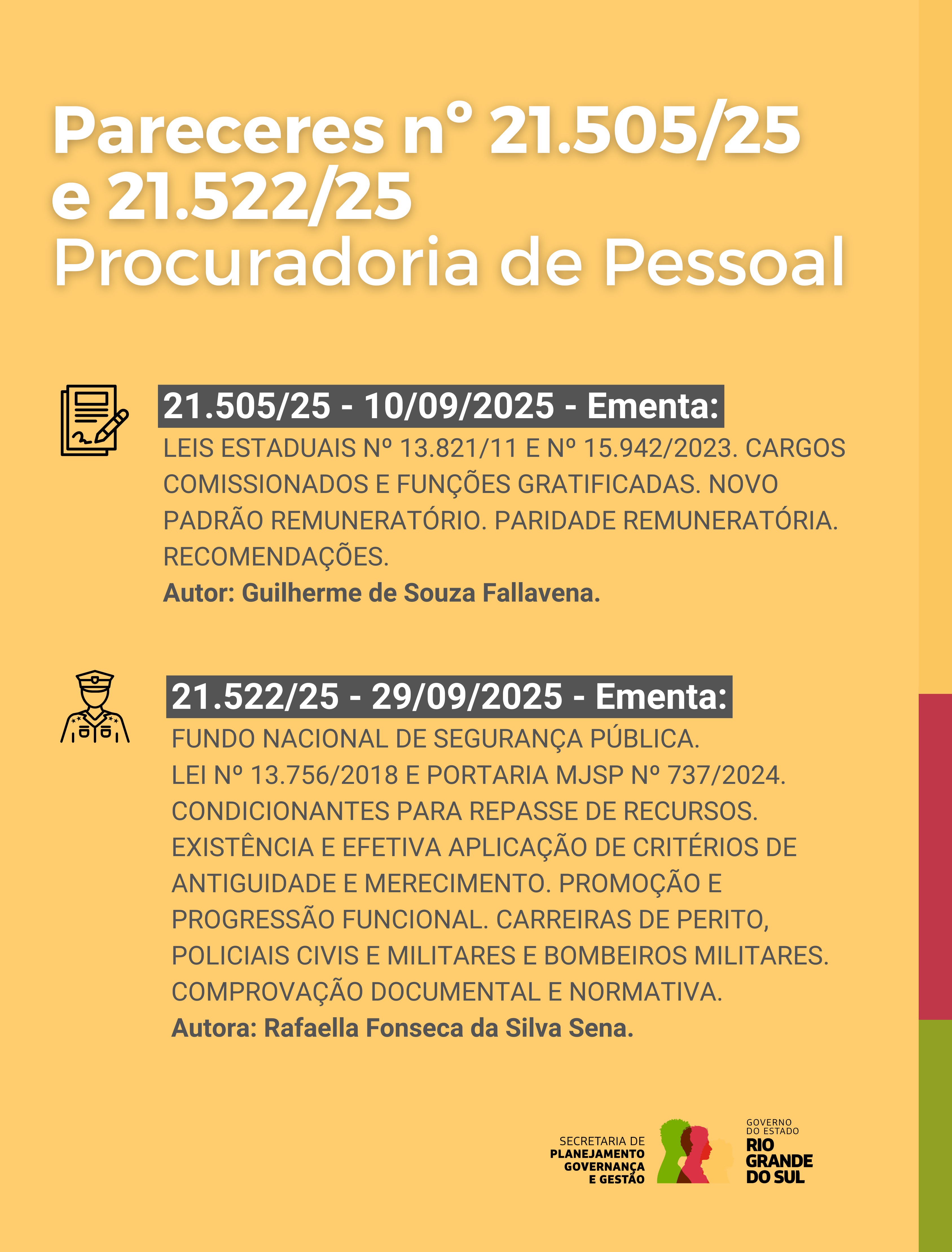 Parecer nº 21505-25 e 21522-25