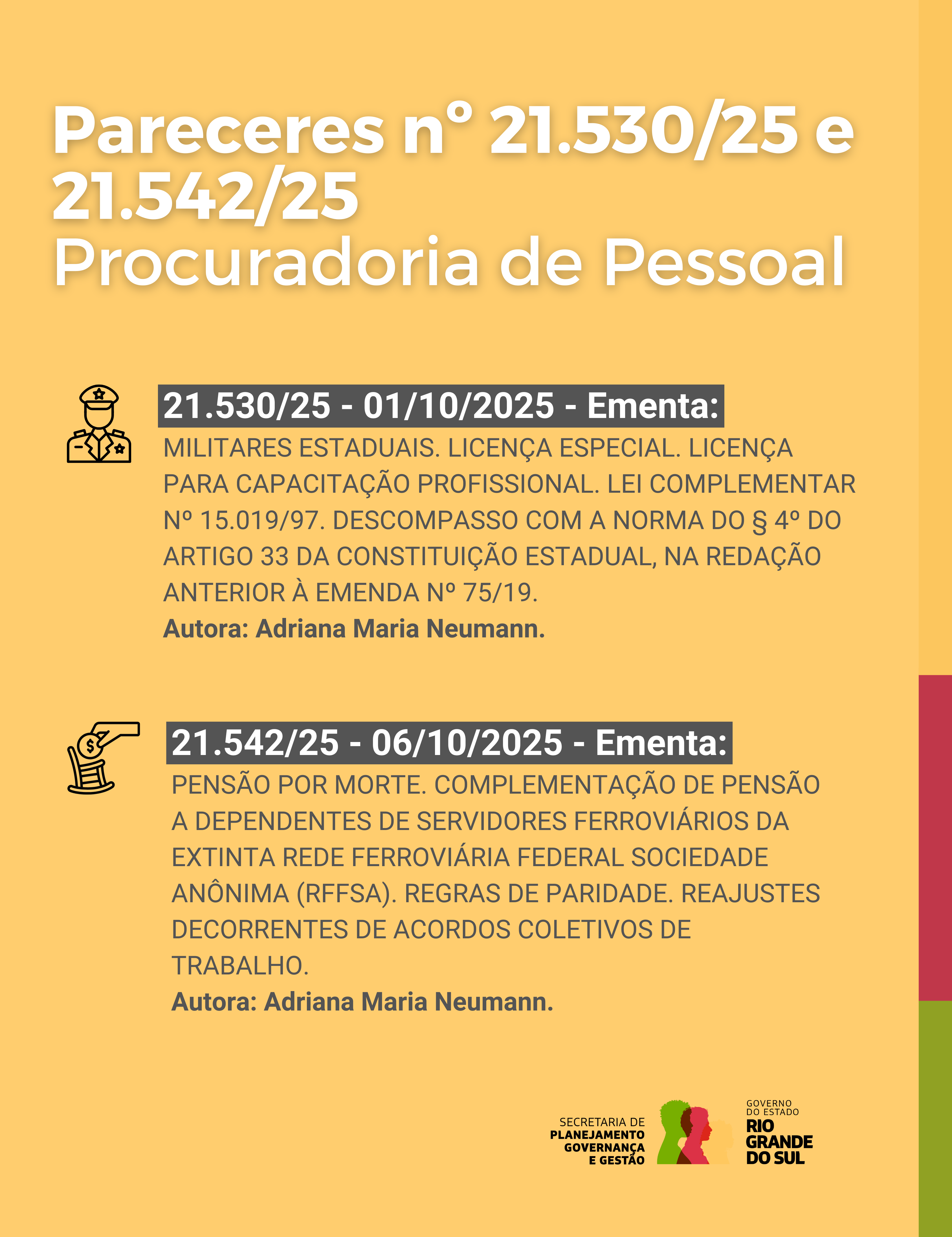 Parecer nº 21530.25 e 21542.25