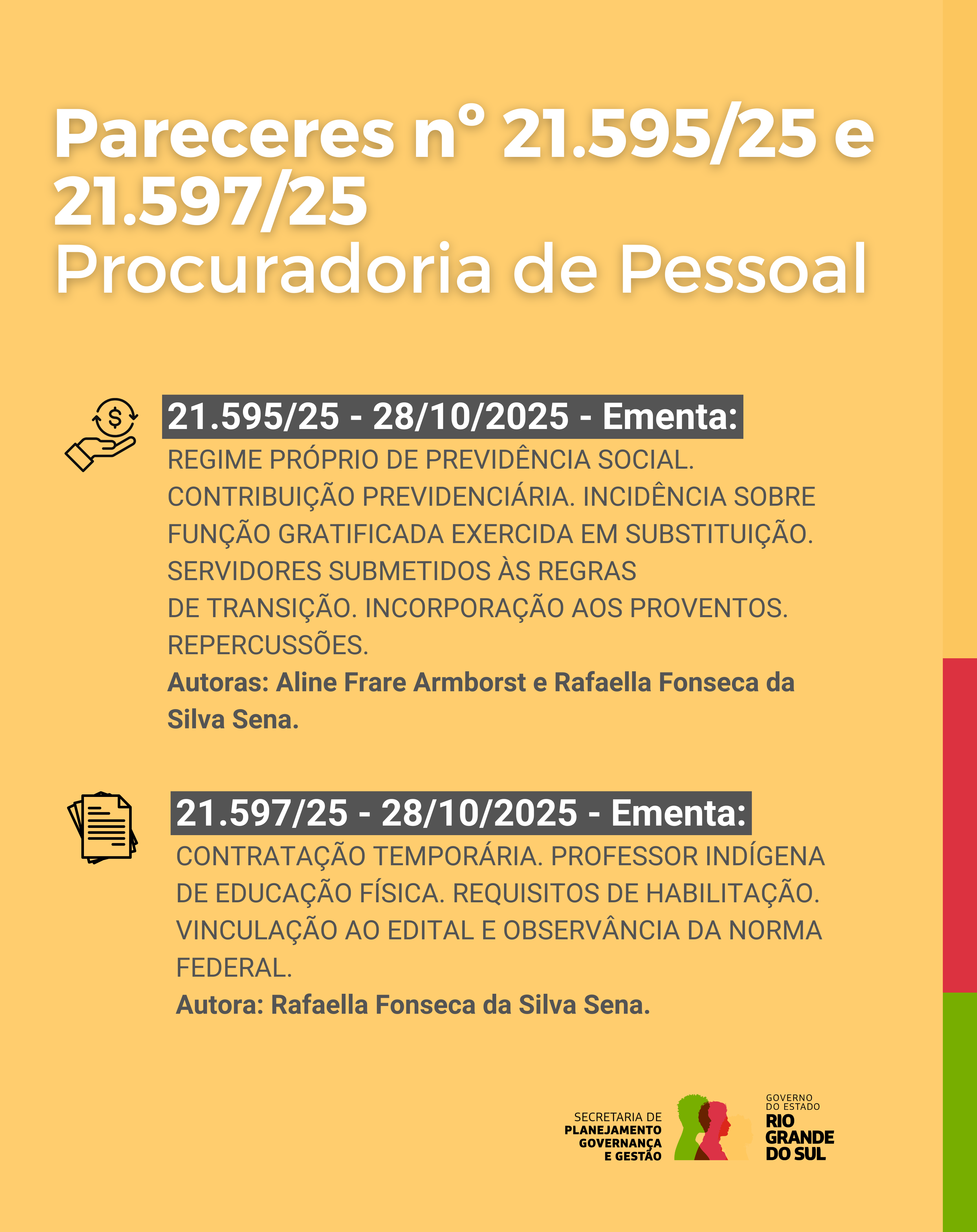 Pareceres n 21595-25 e 21597-25