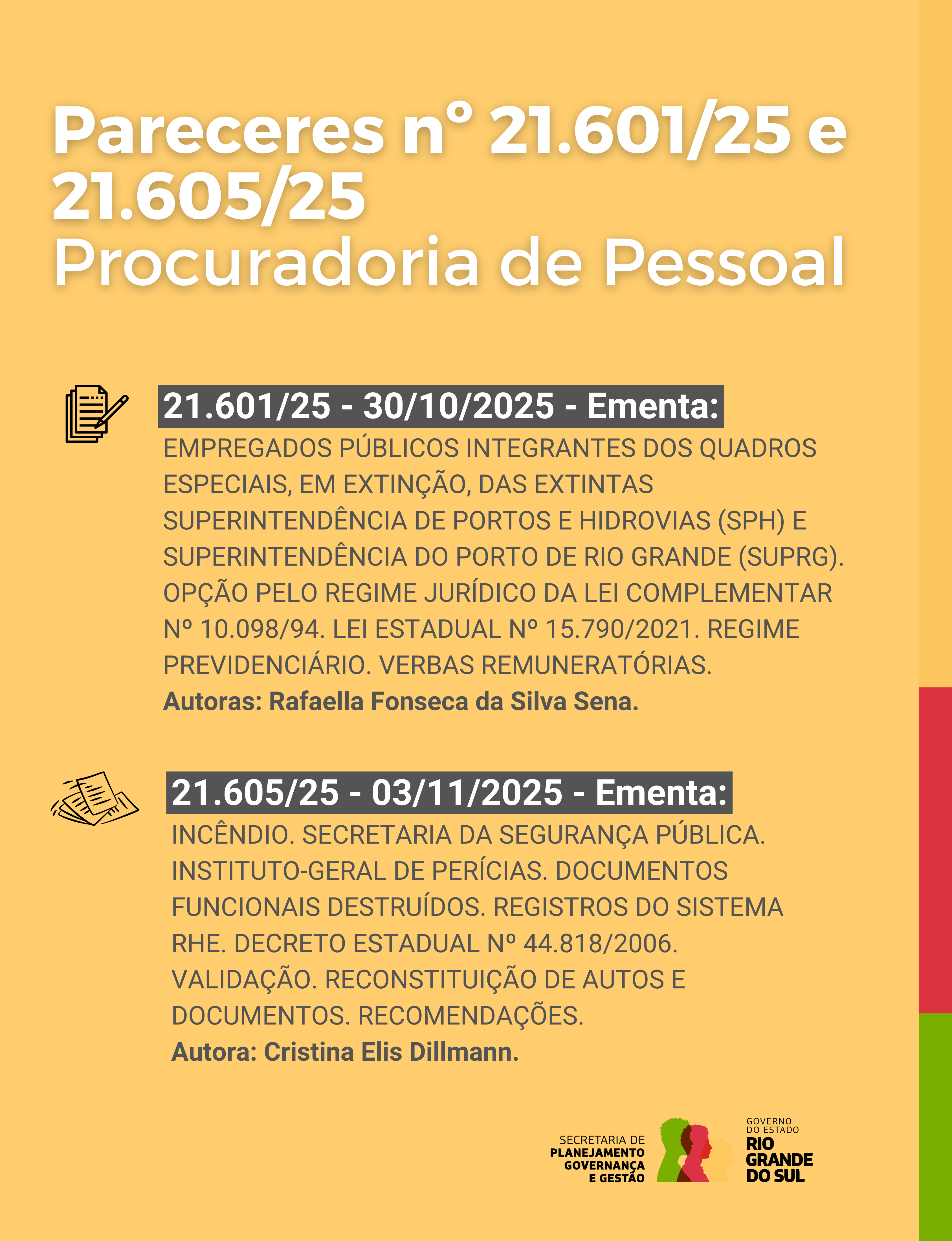 Parecer nº 21601.25 e 21605.25