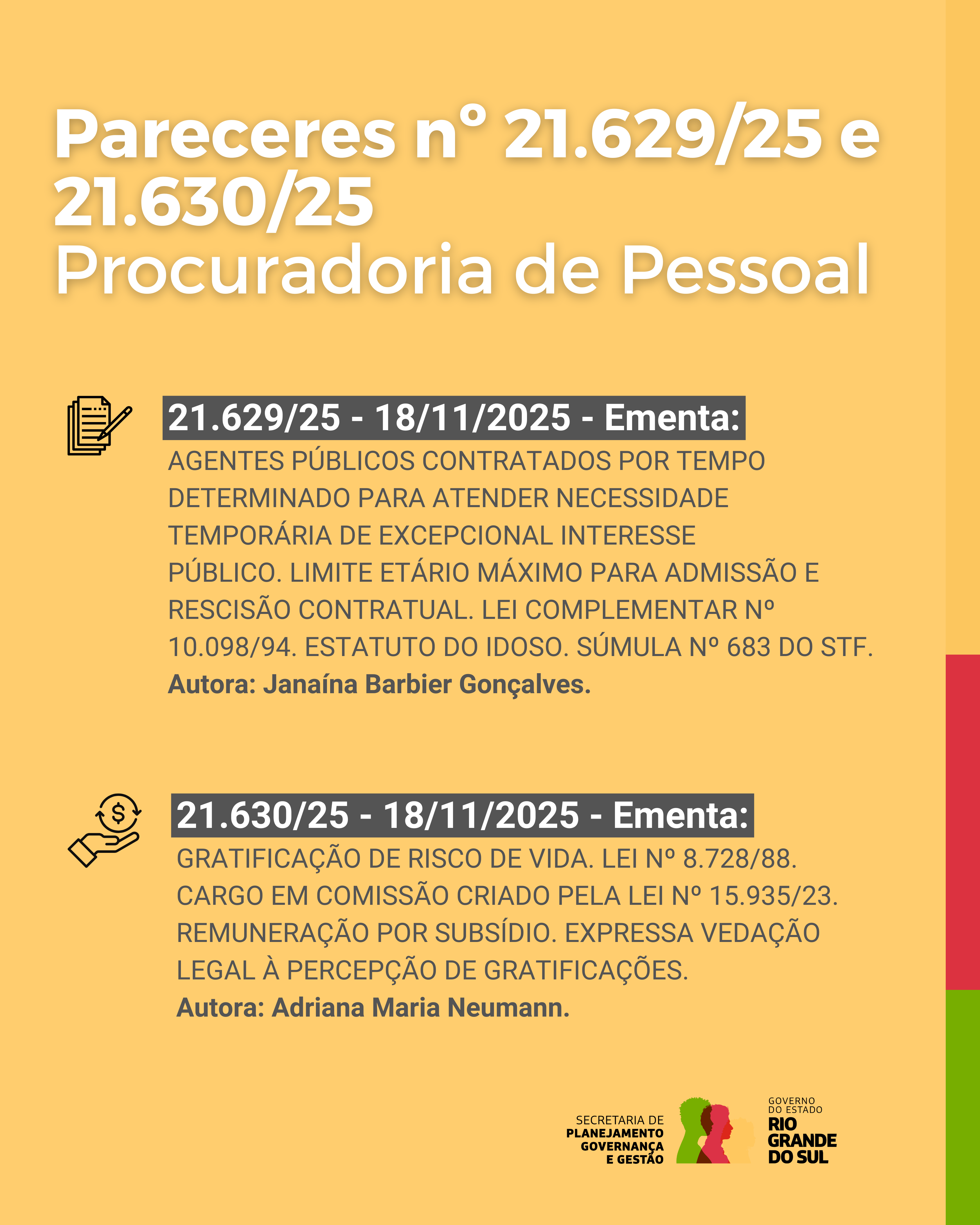 Parecer nº 21629.25 e 21630.25