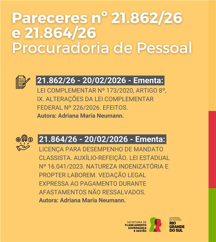 Pareceres nº 21.86226 e 21.86426